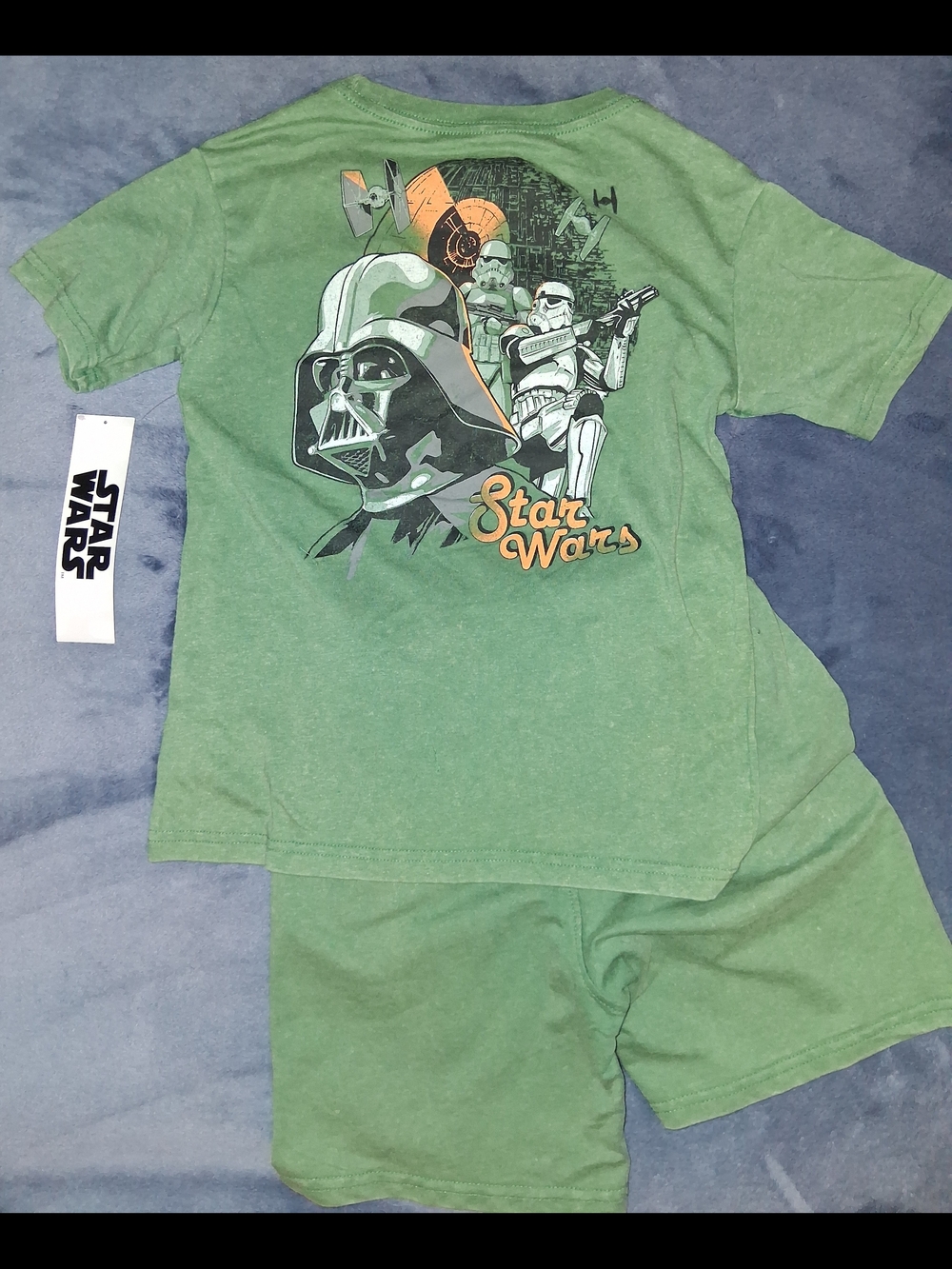 NWT Boys' Star Wars Darth Vader T-Shirt and Shorts Outfit Size 8 Medium